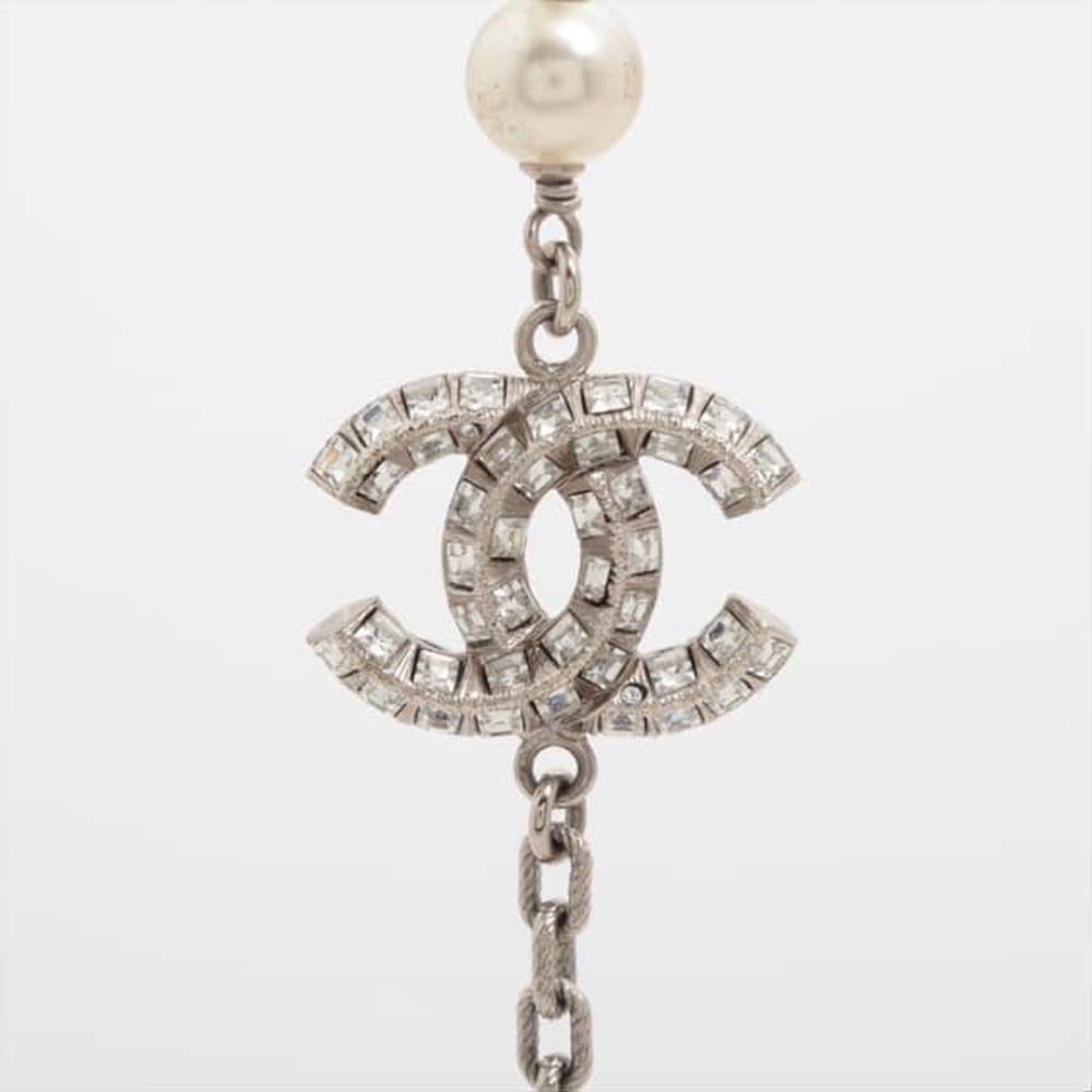 Pre-owned Chanel Graduated CC Crystal Necklace - Picture 3 of 5